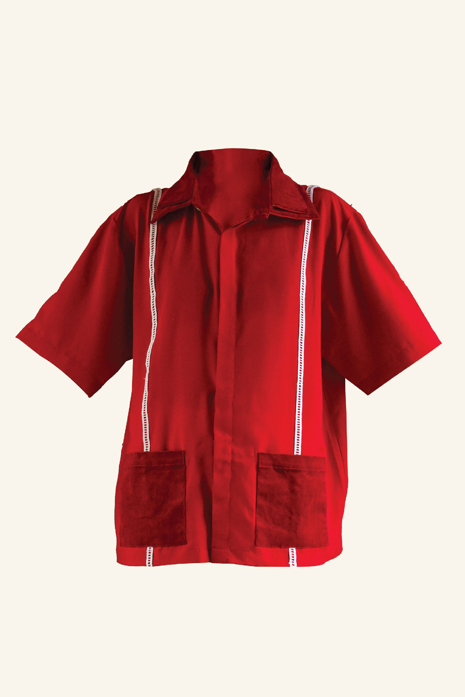 SATUSAJA Short-Sleeve Shirt Red